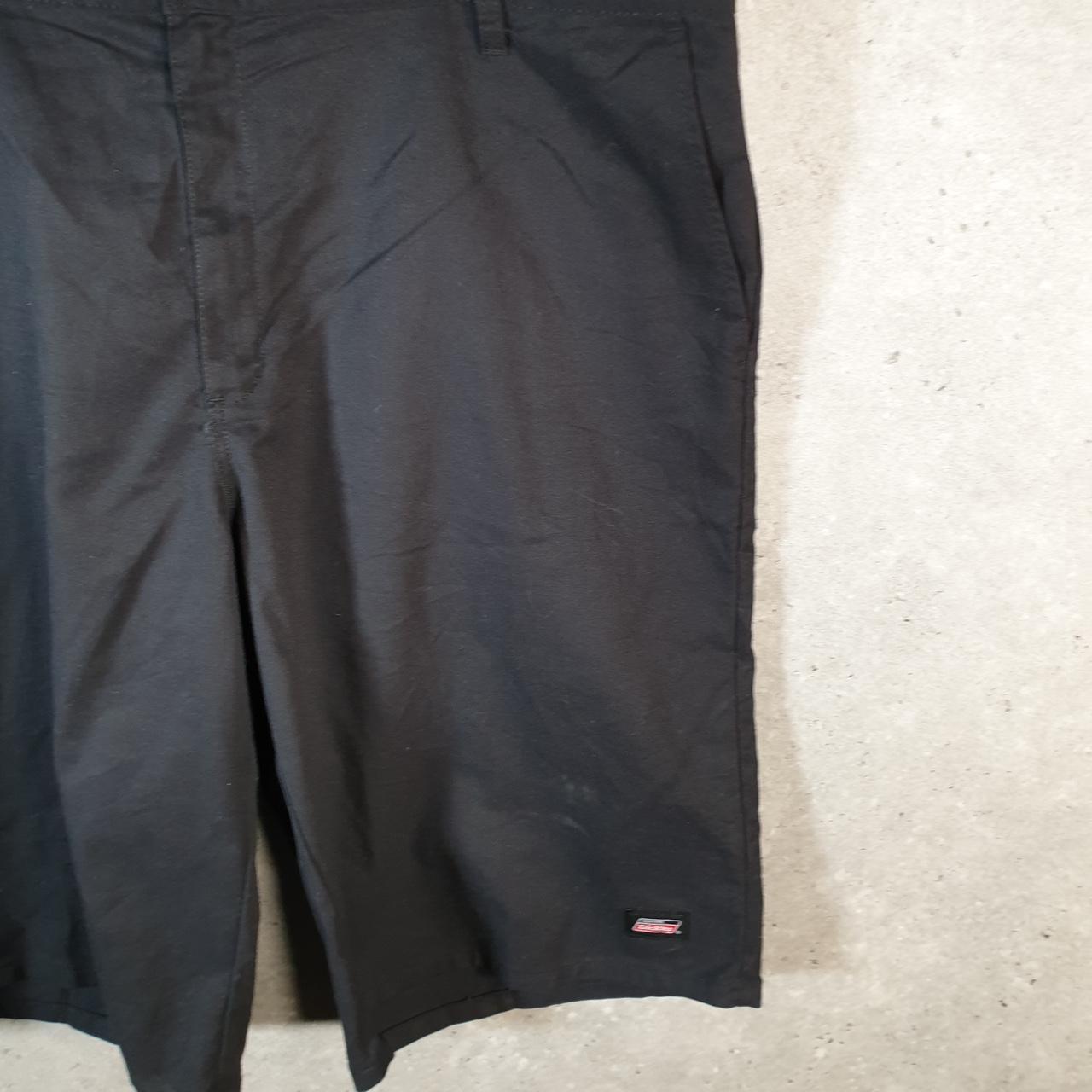 Vintage Dickies Baggy Chino Shorts Jorts Cargo Mens W42 Black Relaxed Fit