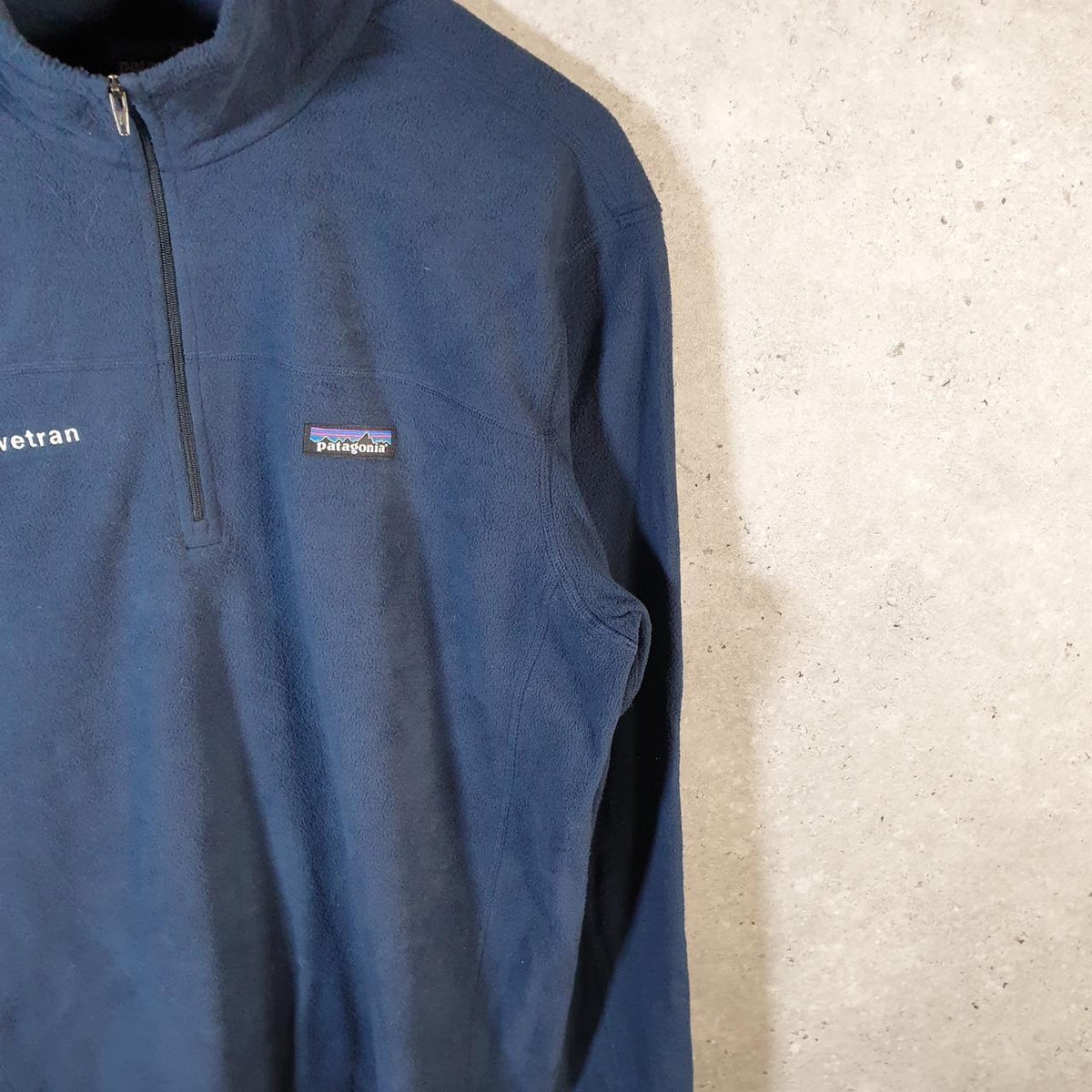 Vintage Patagonia Better Sweater 1/4 Zip Pullover Sweatshirt Mens Large Navy Blue