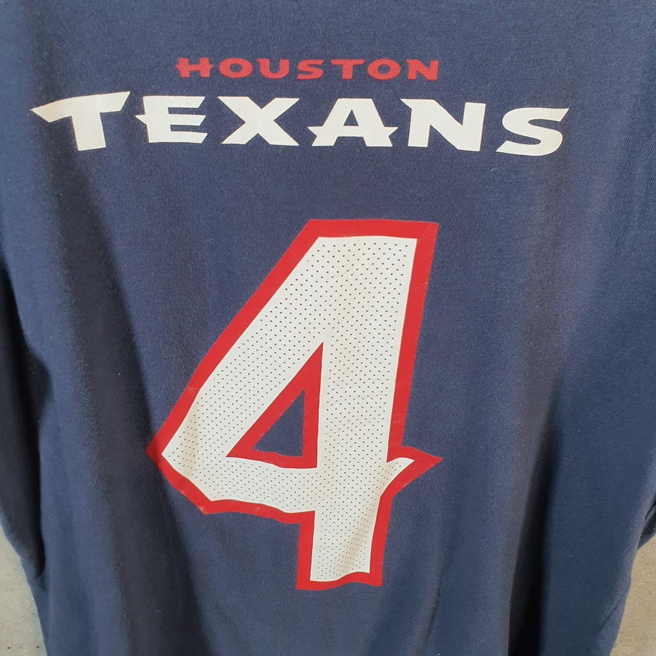 Vintage Nike Dri Fit Houston Texans Watson 4 T Shirt Men’s Medium USA Blue Swoosh Athletic