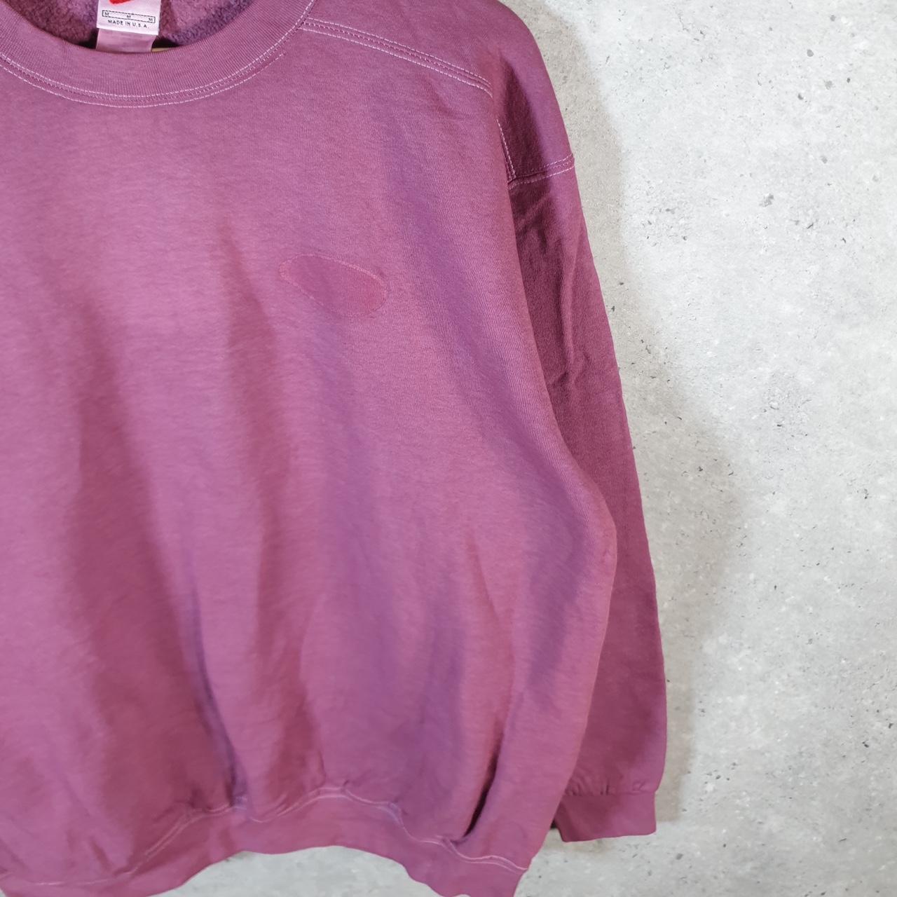 Vintage Nike 90s USA Sweatshirt Mens Medium Pink Swoosh Y2K Pullover Logo