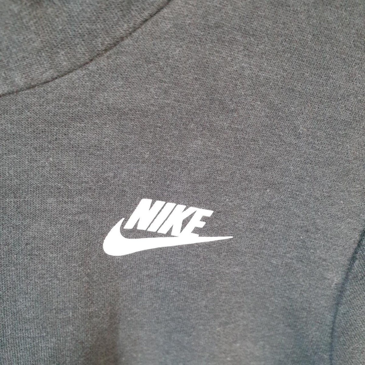 Vintage Nike Club Hoodie Womens Medium Black Swoosh Y2K Pullover Sweatshirt Logo