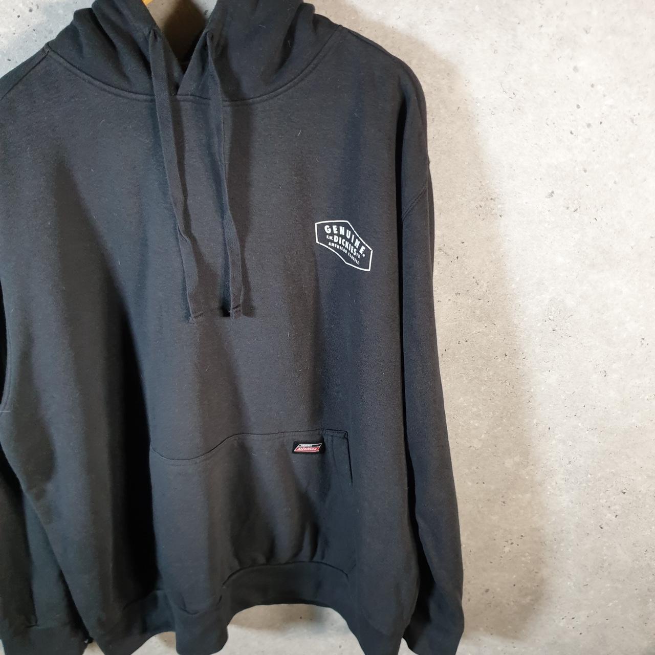 Vintage Dickies Workwear Embroidered Hoodie Men’s XL Black Y2K Pullover