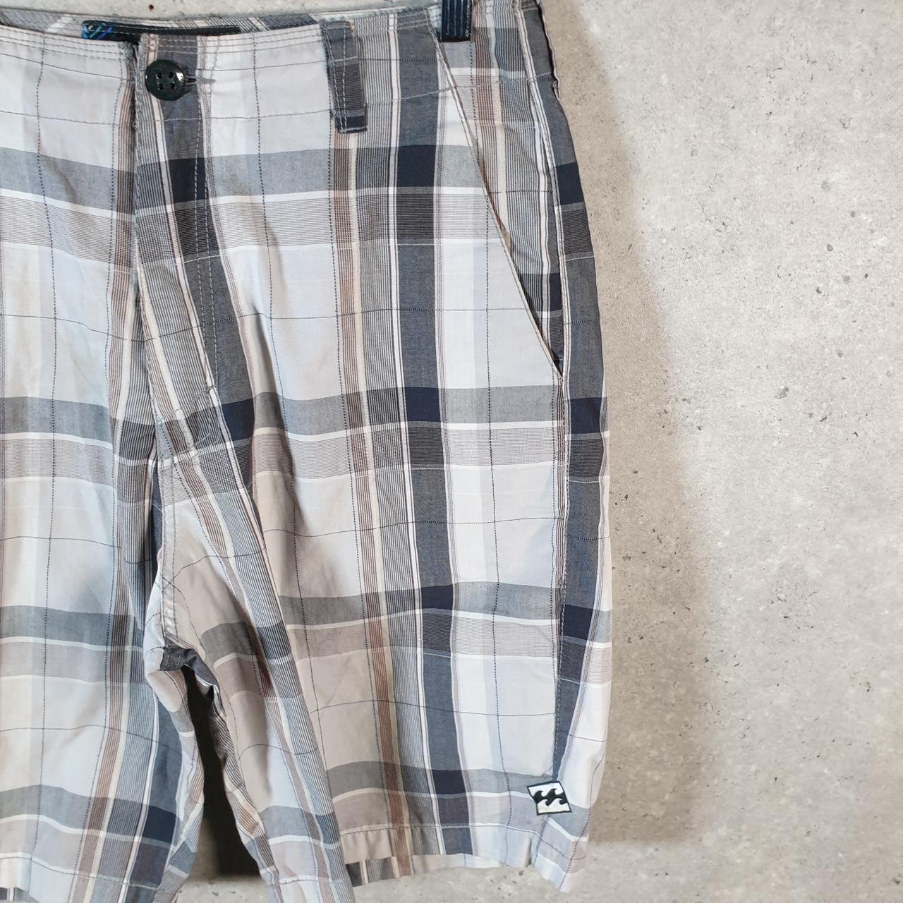 Vintage Billabong Surf Hawaii Shorts Cargo Men’s W32 Checkered Baggy Swim