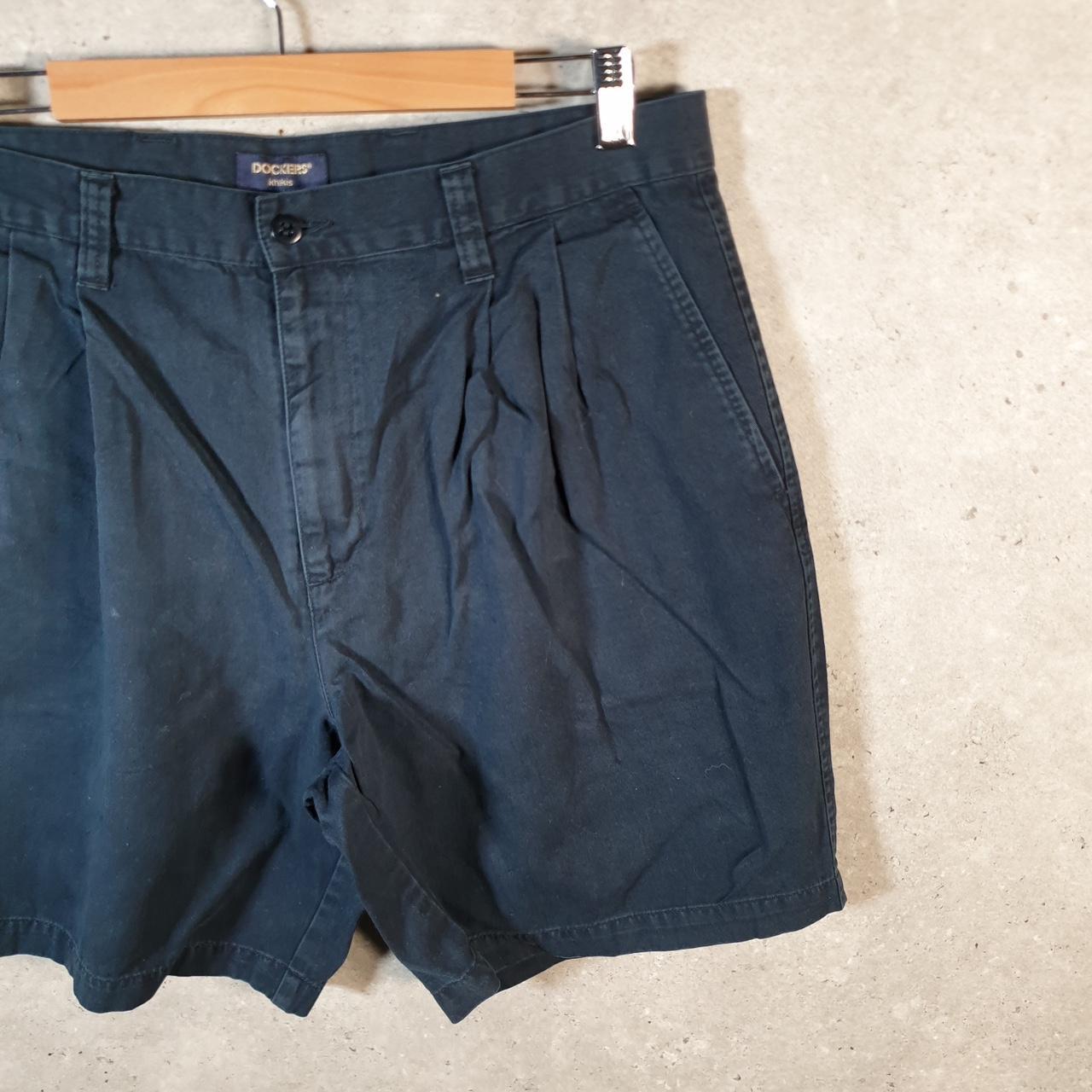 Vintage Dockers Shorts Jorts Cargo Men’s W36 Navy Blue Baggy Cotton