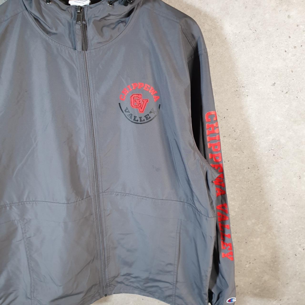 Vintage Champion Windbreaker Mens Large Grey Full Zip