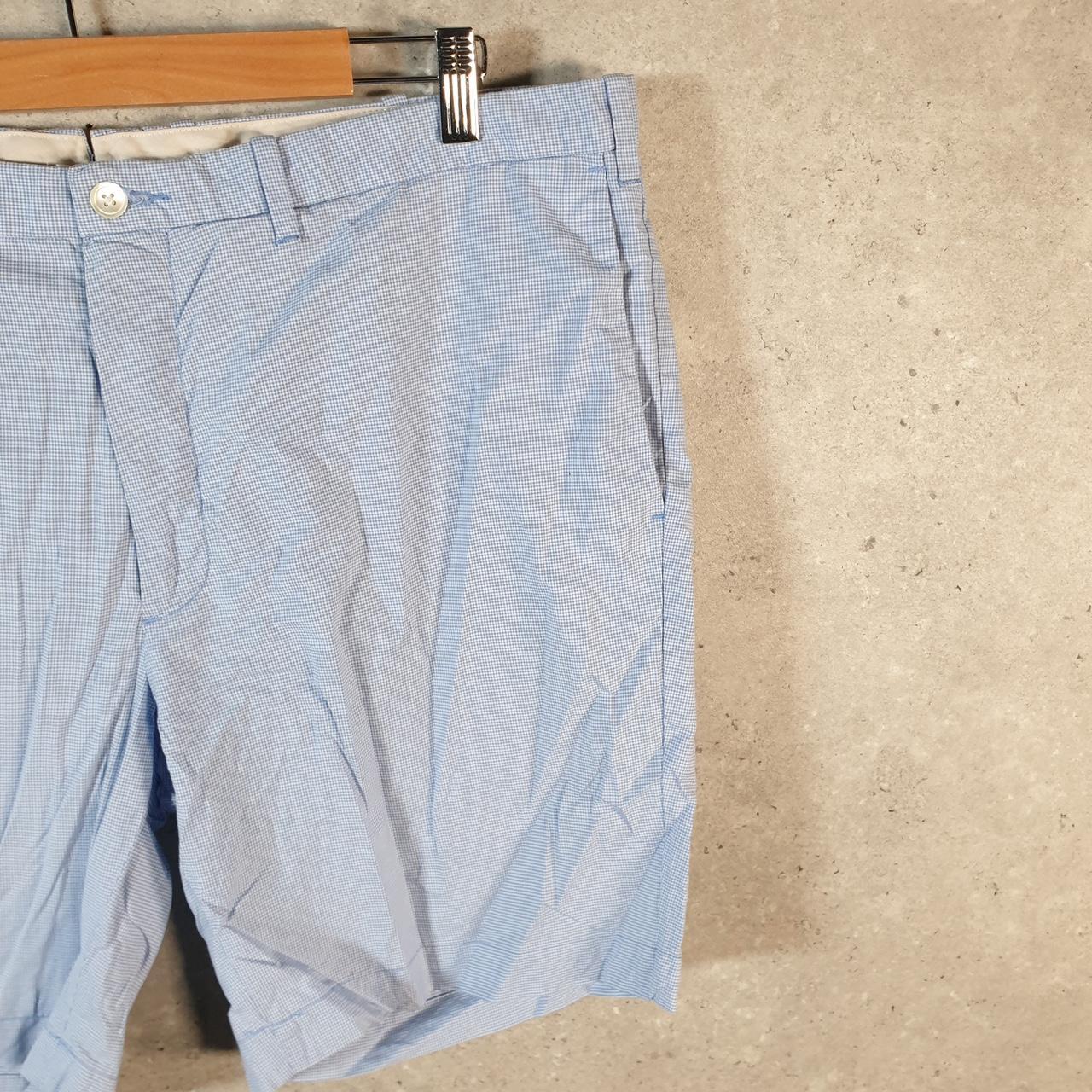 Vintage Ralph Lauren Polo Shorts Jorts Chino Cargo Men’s W38 Blue Checkered Cotton