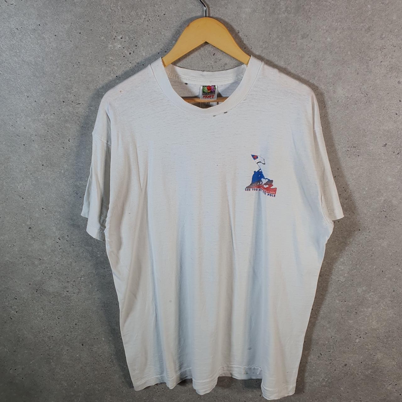 Vintage Fruit of the Loom 1996 See you At The Pole USA Single Stitch T Shirt Men’s XL White