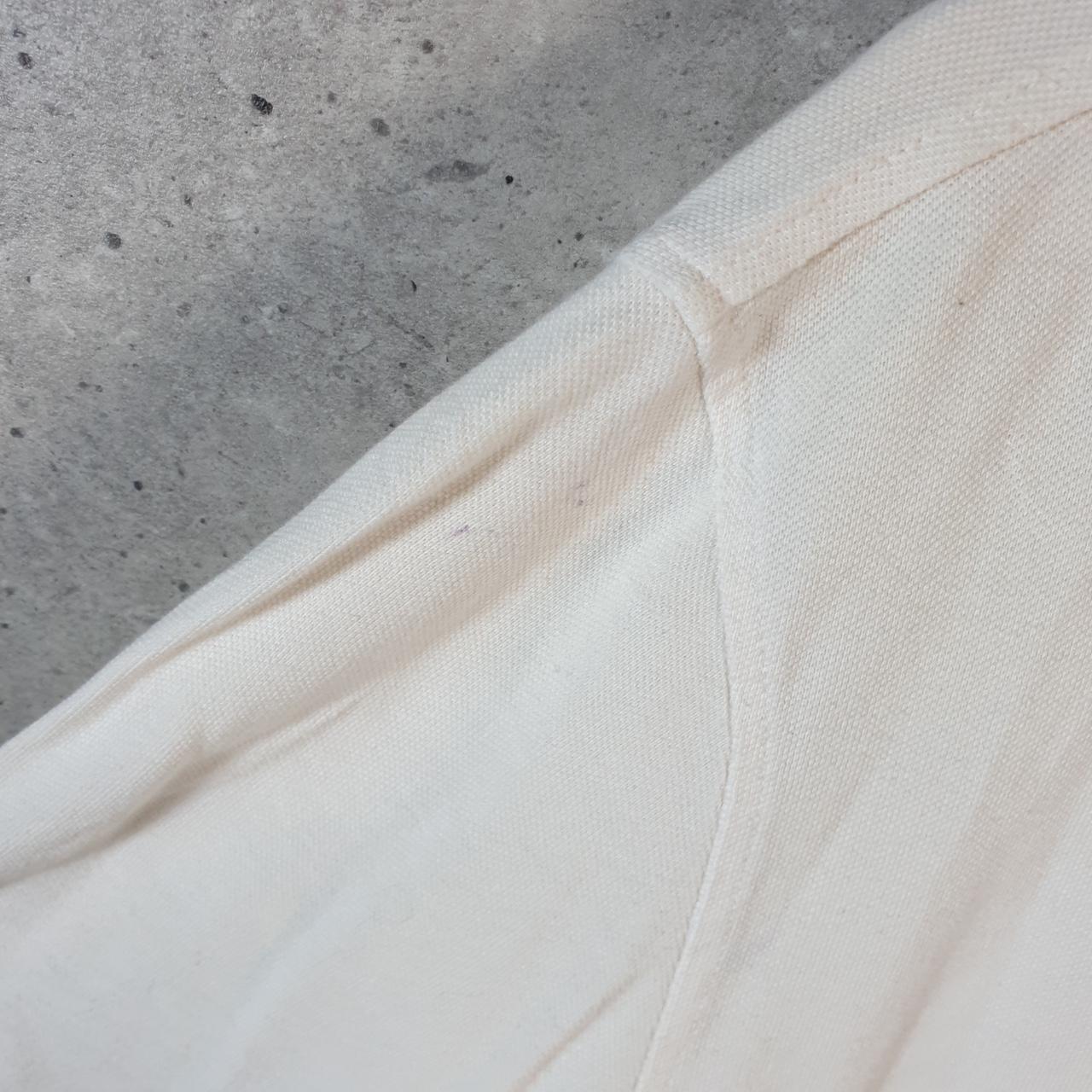 Vintage Izod Polo Shirt Men’s XL White Custom Fit Embroidered Logo