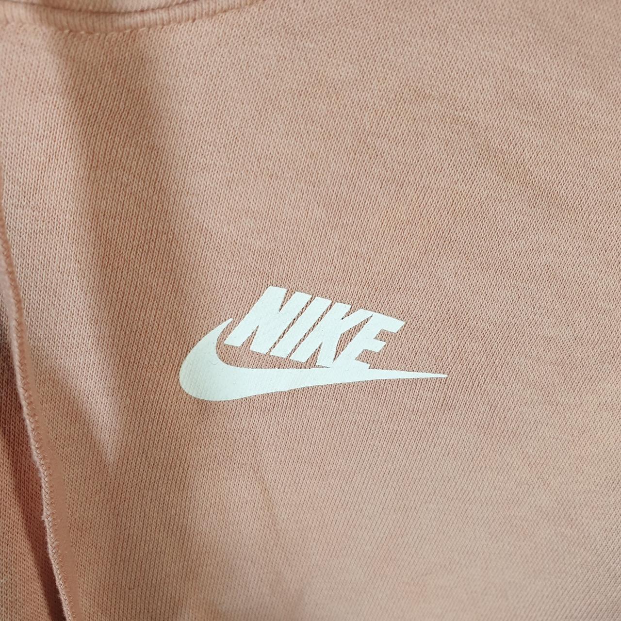 Vintage Nike Club Hoodie Womens XS Pink Swoosh Y2K Pullover Sweatshirt Logo