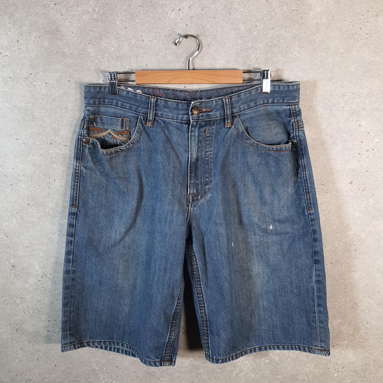 Vintage Ecko Unltd. Baggy Y2K Hip Hop Jeans Shorts Shorts Mens W36 Blue Denim USA A4673