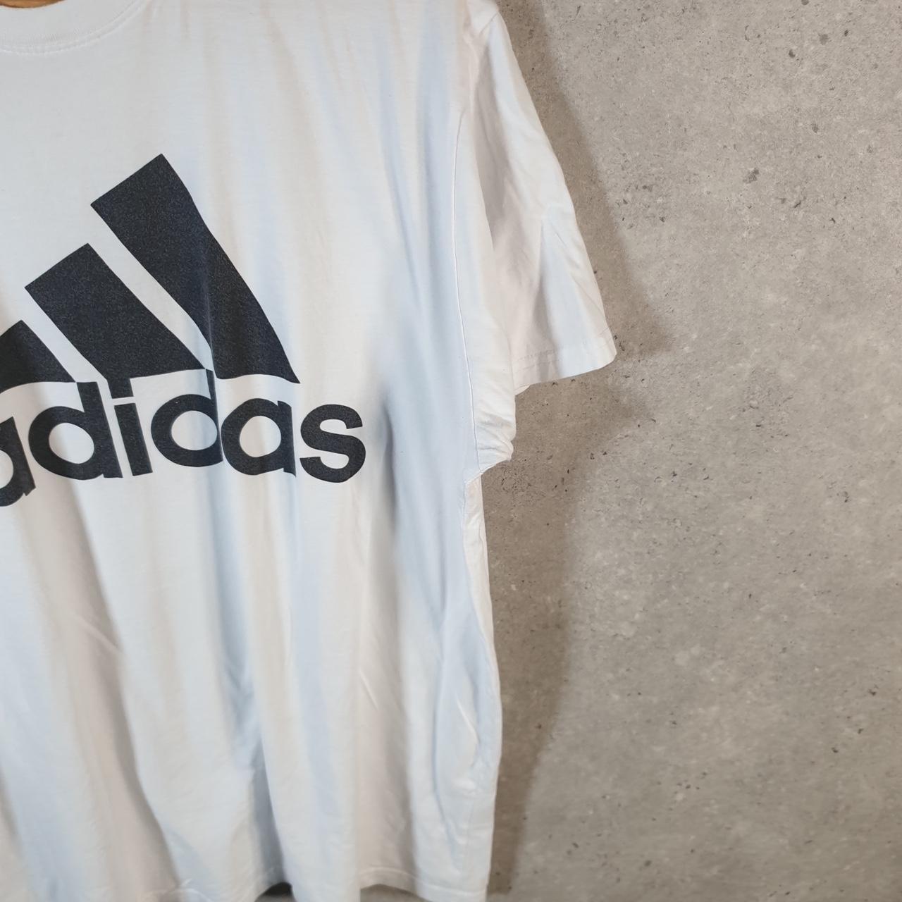 Vintage Adidas Golf Spellout T Shirt Men’s XL White Three Stripes Athletic