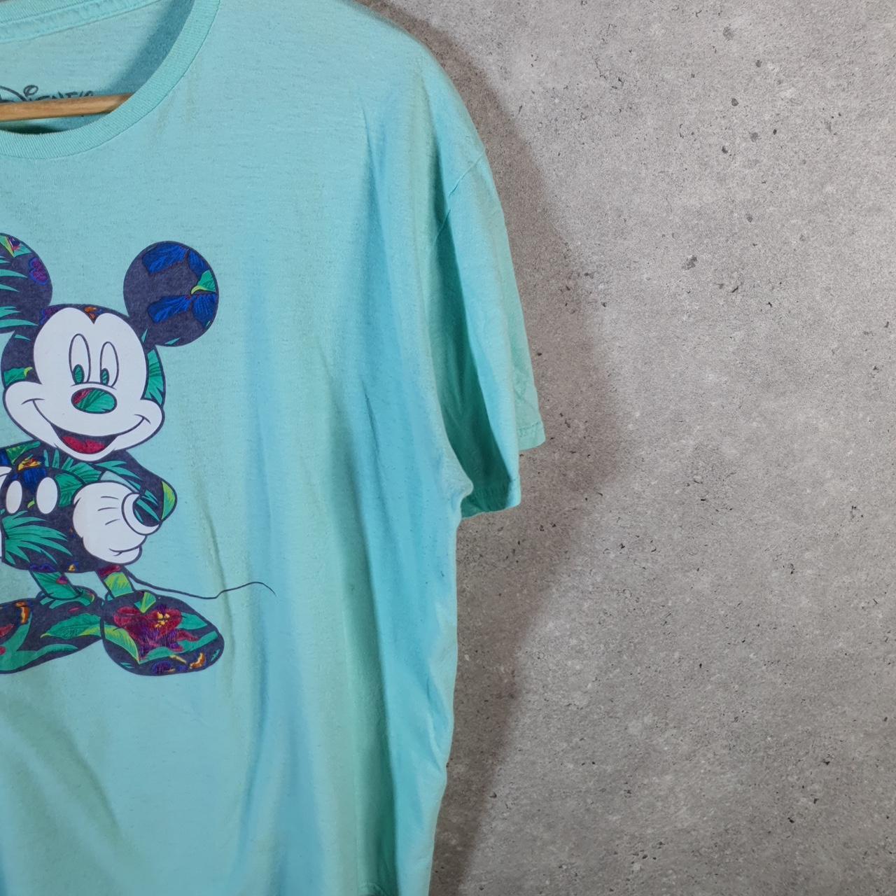Vintage Disney Family Fun Land Mickey Mouse T Shirt Men’s XL Blue Graphic Cartoon