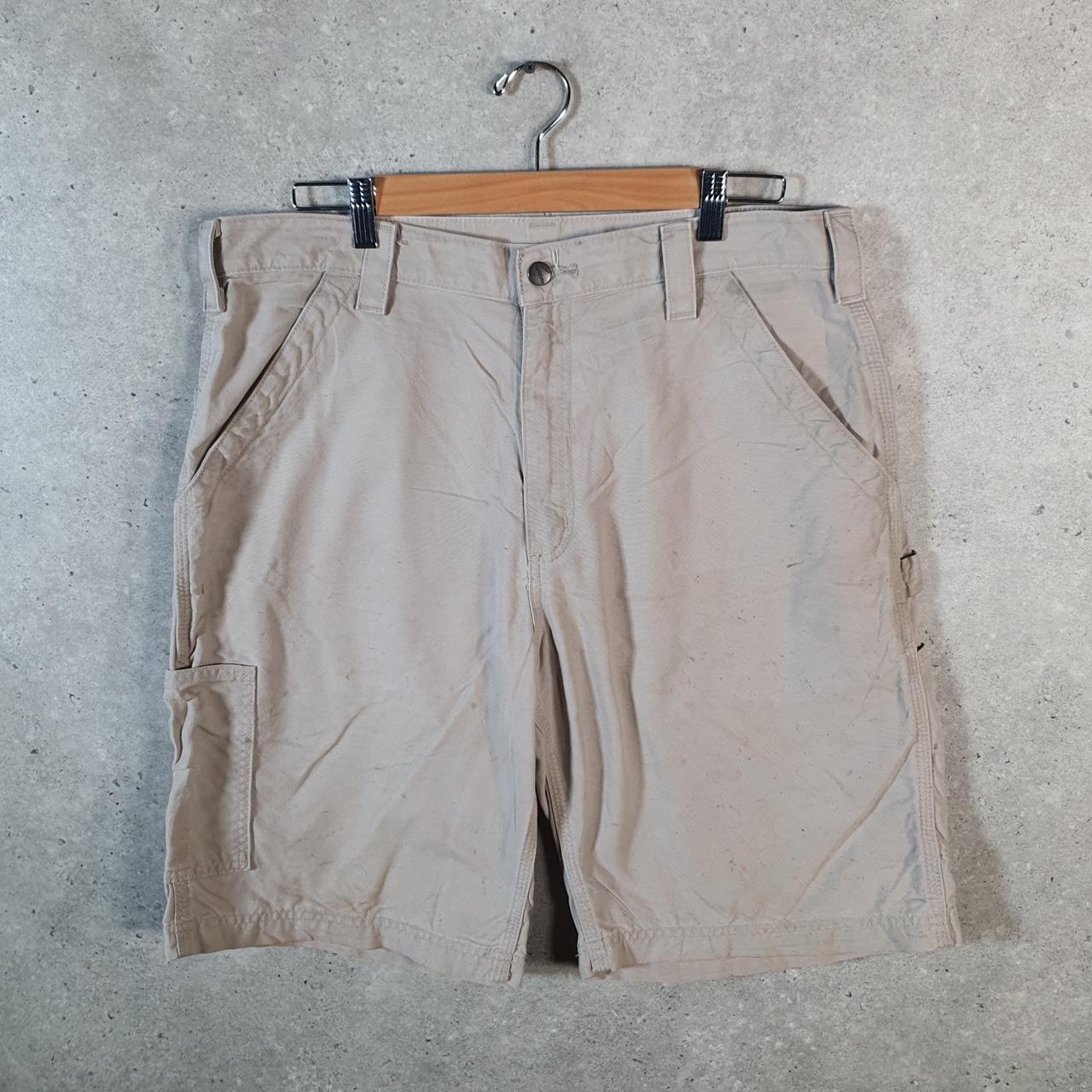 Vintage Carhartt Baggy Carpenter Shorts Jorts Cargo Men’s W36 Brown Original Fit Workwear Big Fish Vintage