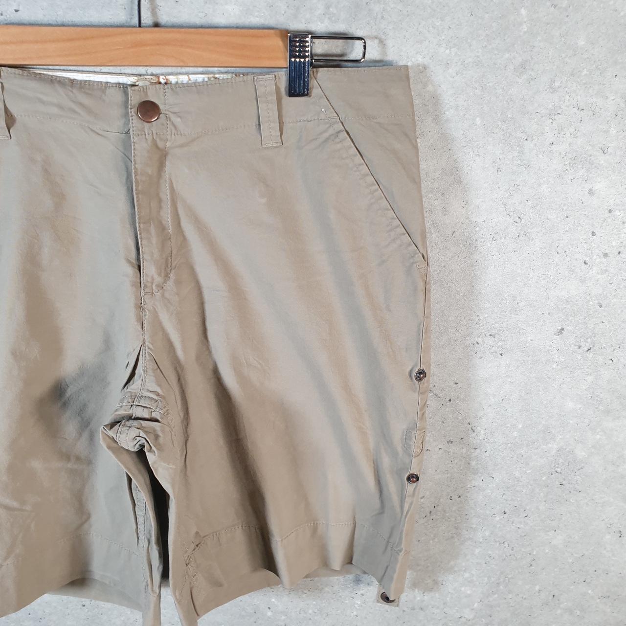 Vintage Izod Golf Chino Shorts Jorts Cargo Womens W32 Brown Baggy Cotton