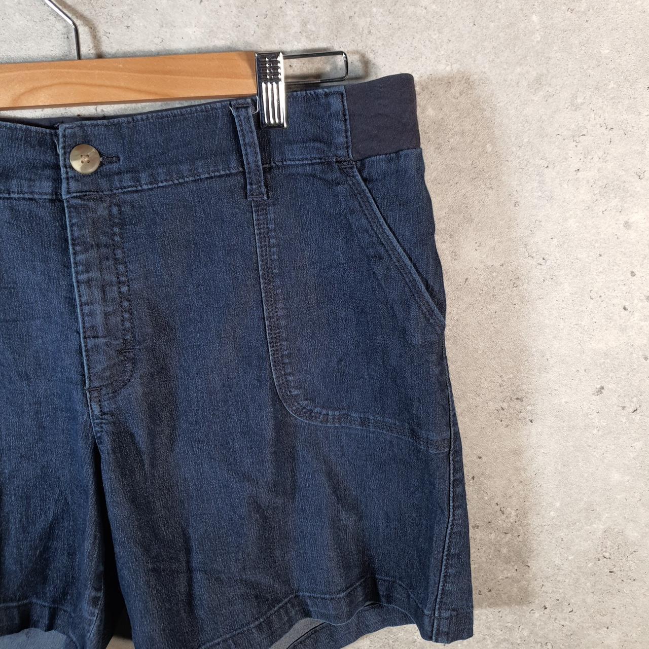 Vintage Lee Baggy Shorts Jorts Cargo Womens W36 Blue Relaxed Denim