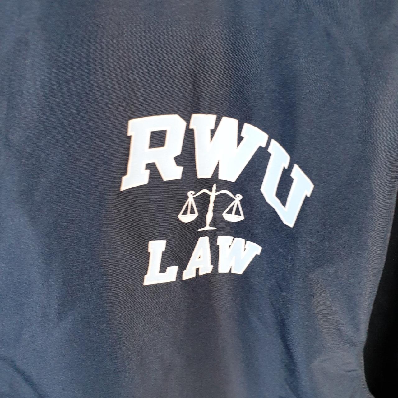 Vintage Champion Windbreaker Track Jacket Mens Medium Blue Logo Full Zip Hooded