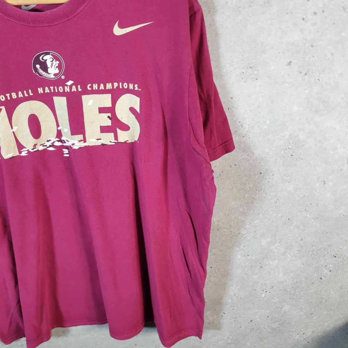 Vintage Nike Florida State 2013 NFL Pro State T Shirt Men’s XL Pink Logo Swoosh Athletic