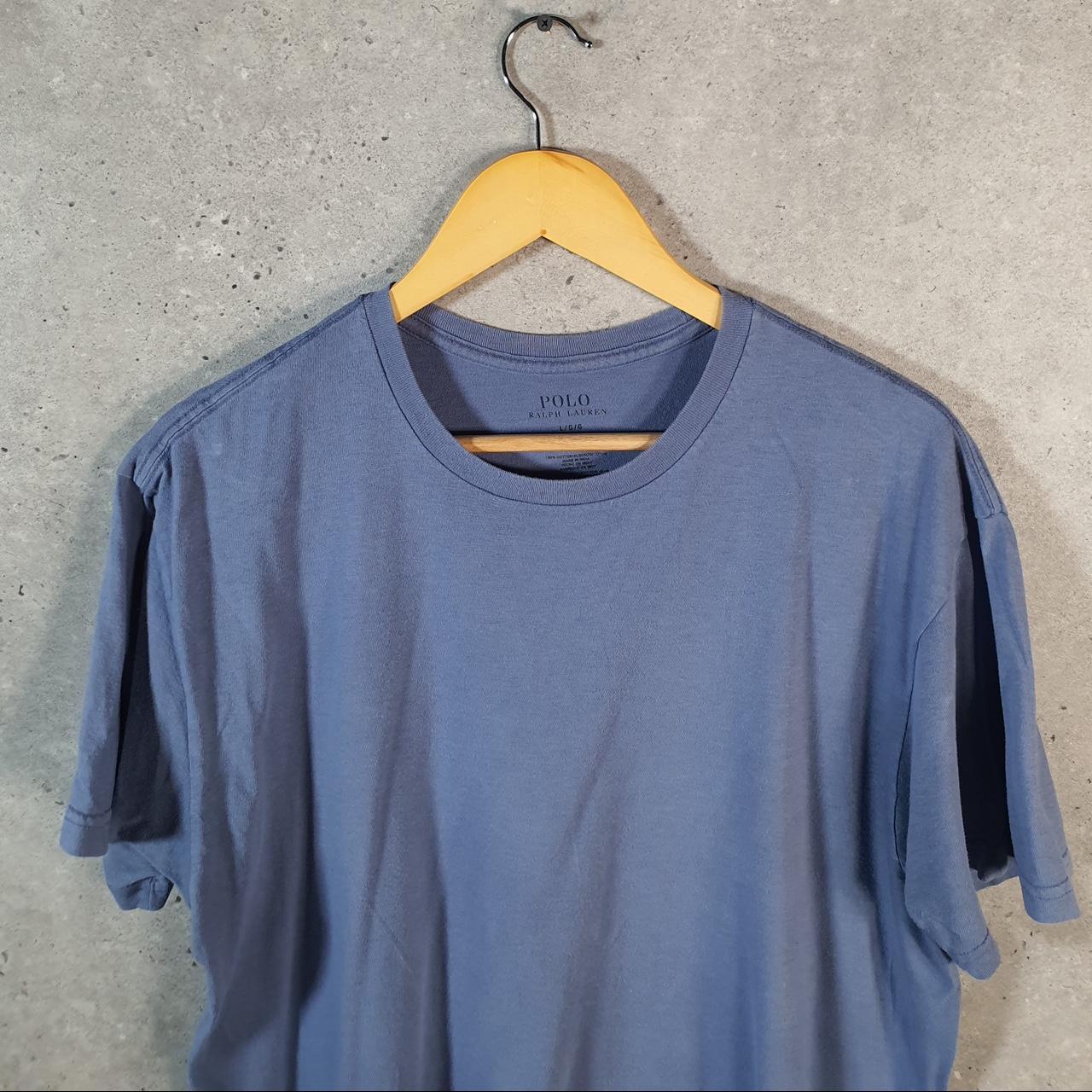 Vintage Ralph Lauren Polo Sport T Shirt Men’s Large Blue  Classic Fit Embroidered Pony C8689