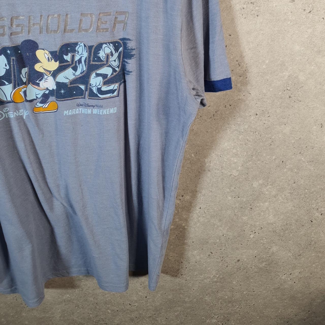 Vintage Disney Land Mickey Mouse 2022 Passholder T Shirt Men’s Large Blue Logo Cartoon