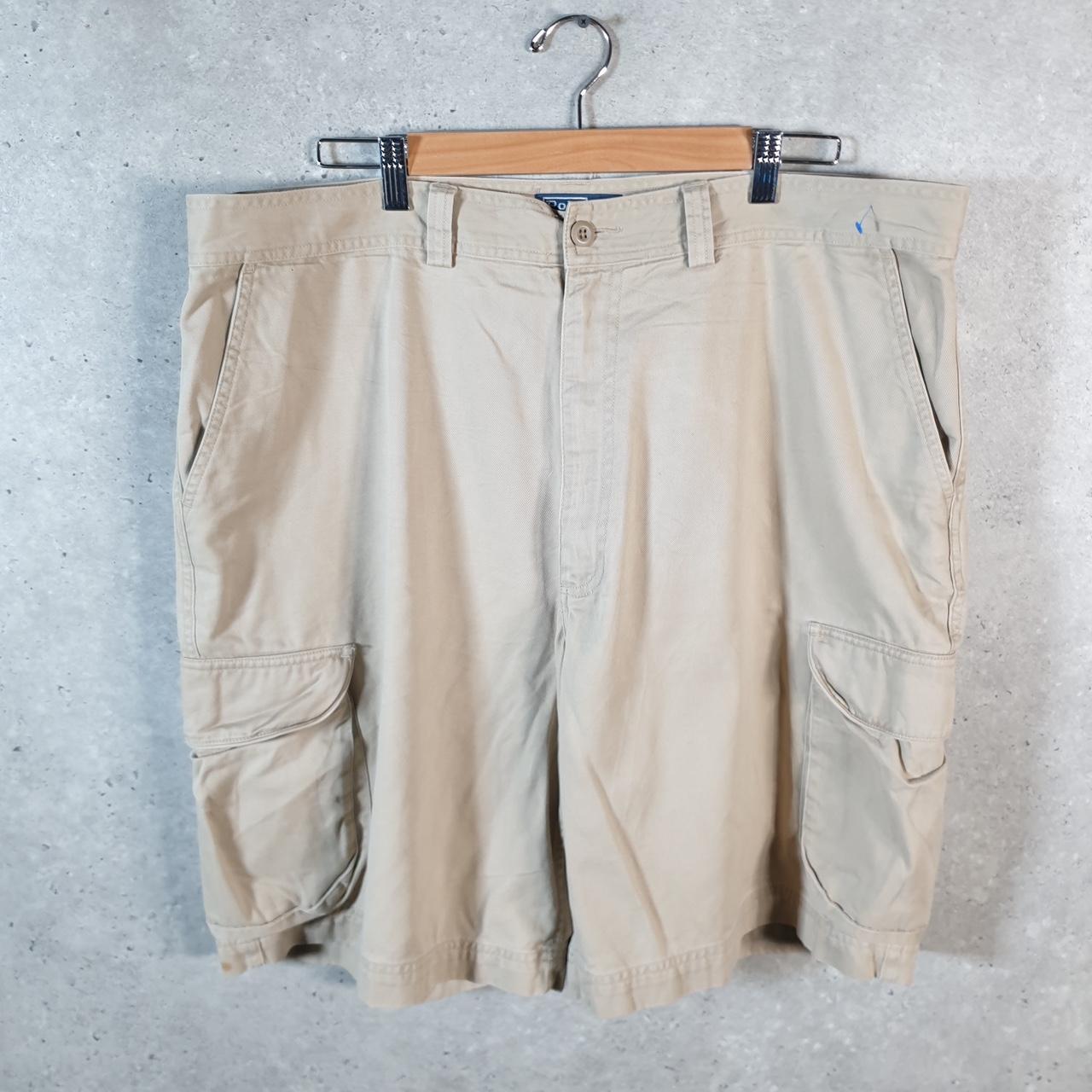 Vintage Ralph Lauren Polo Shorts Jorts Chino Cargo Men’s W40 Brown Baggy Cotton