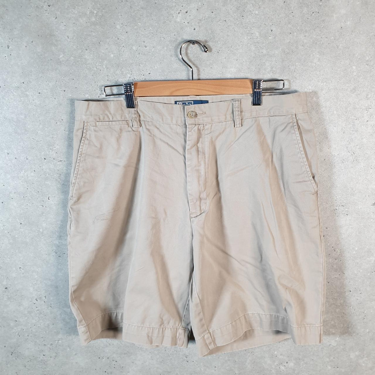 Vintage Ralph Lauren Polo Shorts Jorts Chino Cargo Men’s W36 Brown Baggy Cotton