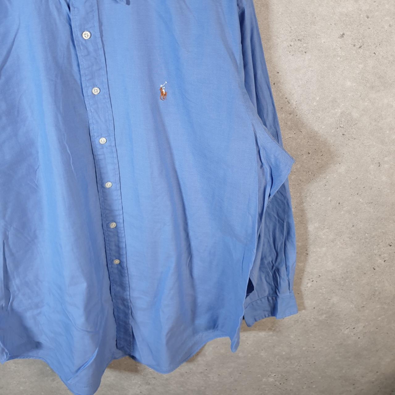 Vintage Ralph Lauren Button Down Shirt Men’s XL Blue Yarmouth Fit Pony Cotton