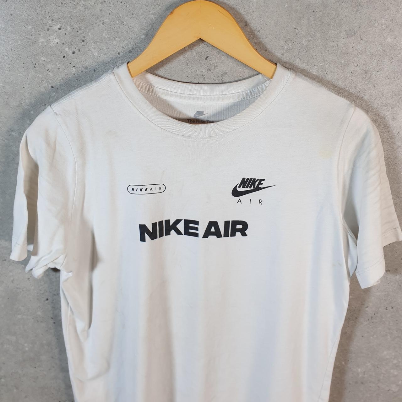 Vintage Nike Air Spellout T Shirt Shirt Men’s Small White Logo Athletic C9958