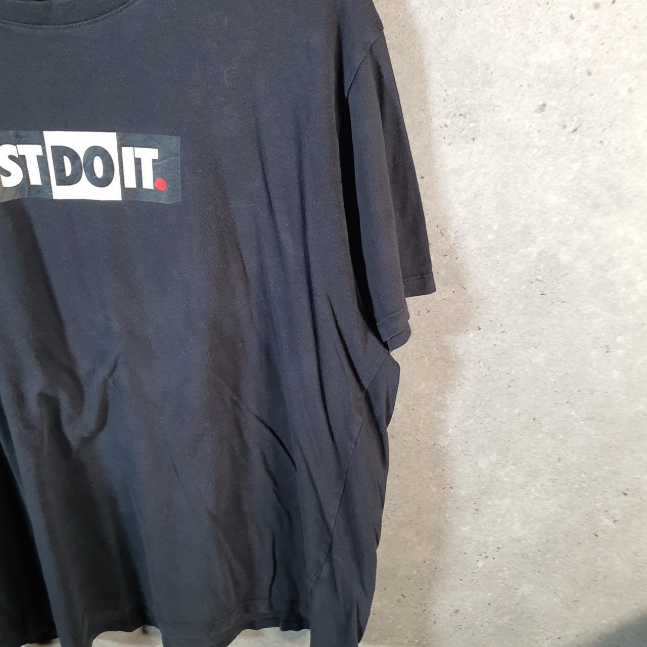 Vintage Nike Spellout Just Do It T Shirt Men’s XL Black Logo Swoosh Athletic