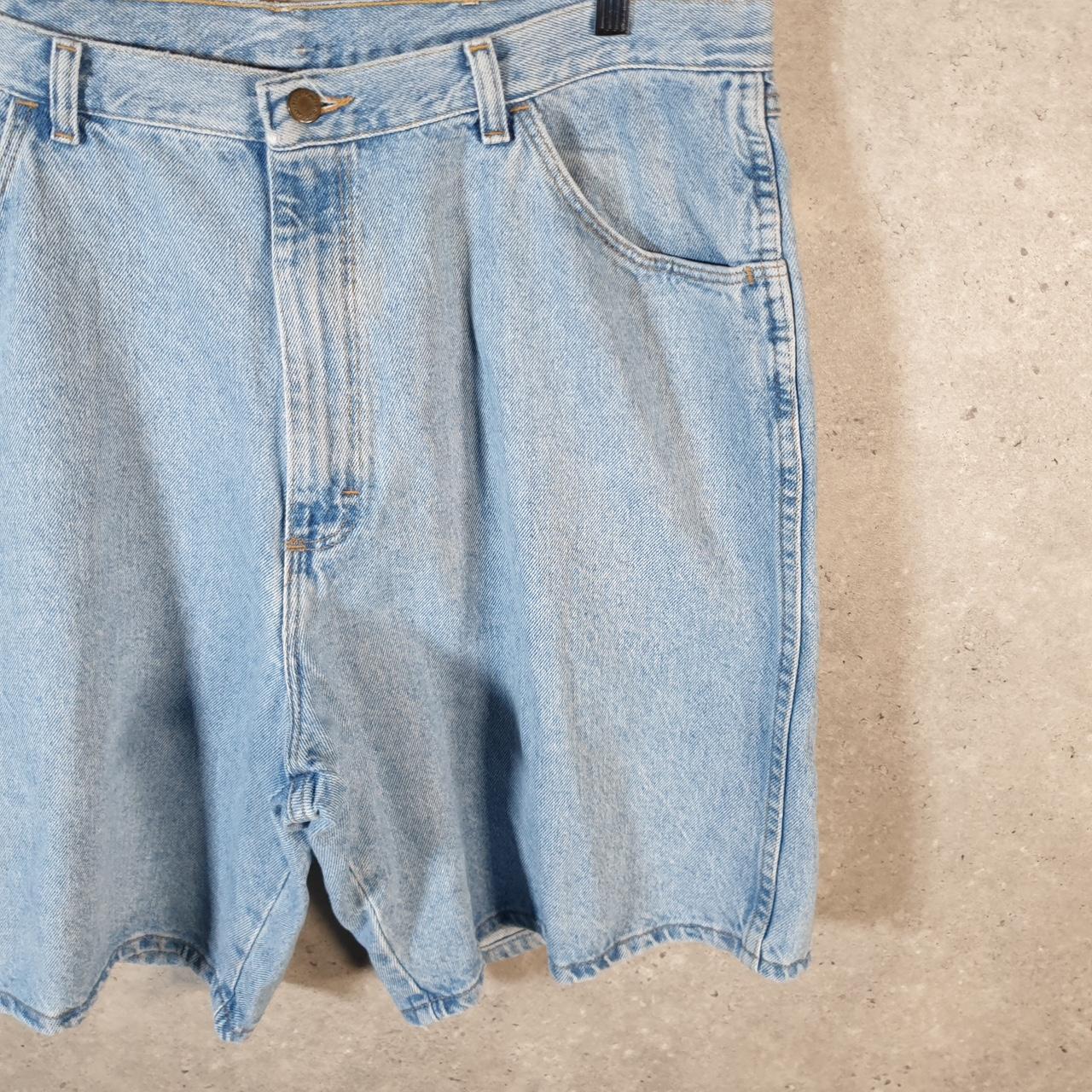 Vintage Wrangler Denim Shorts Jorts Cargo Men’s W40 Blue Baggy Cotton