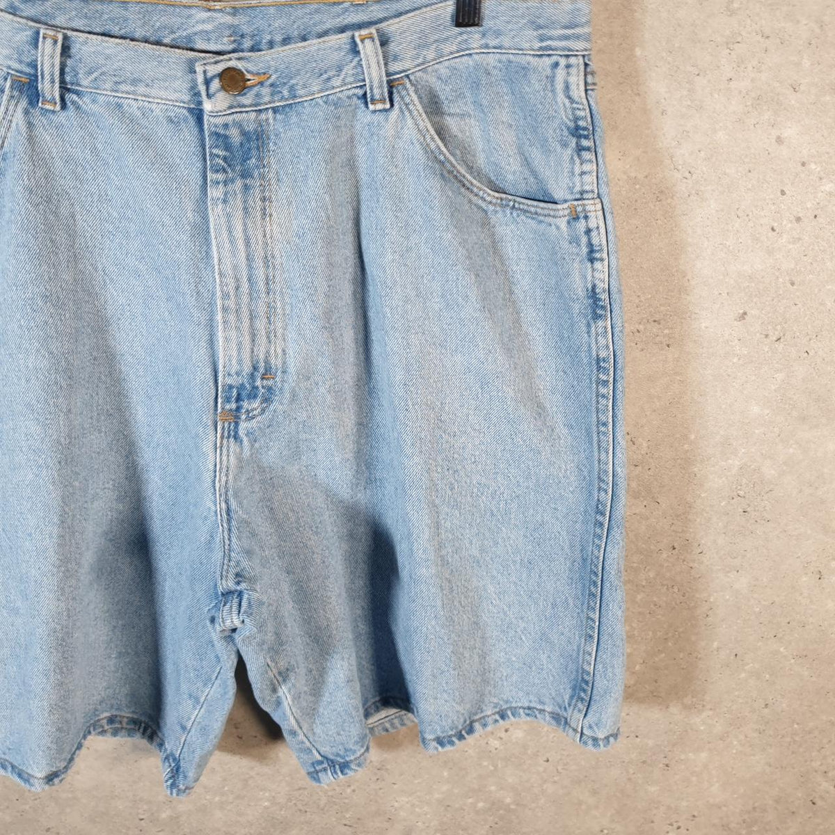 Vintage Wrangler Denim Shorts Jorts Cargo Men’s W40 Blue Baggy Cotton