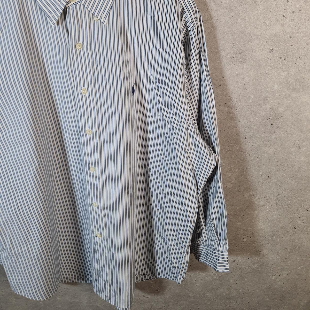 Vintage Ralph Lauren Button Down Shirt Men’s XL Striped Classic Fit Pony Cotton