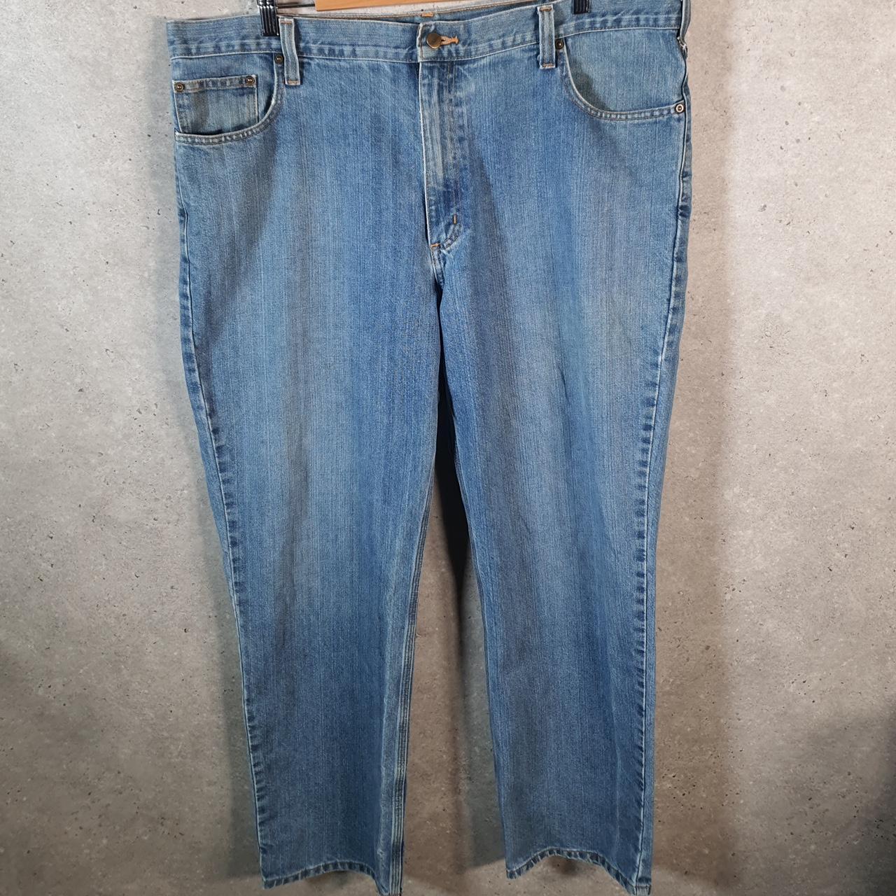 Vintage Carhartt Workwear Carpenter Jeans Mens W40 L32 Blue Denim Traditional Fit USA