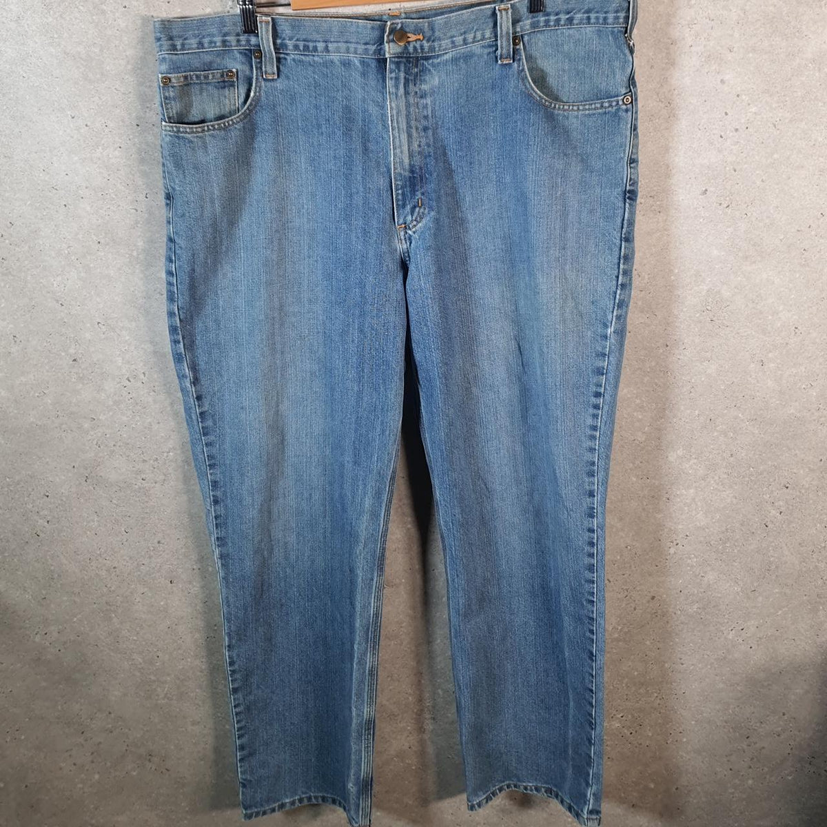 Vintage Carhartt Workwear Carpenter Jeans Mens W40 L32 Blue Denim Traditional Fit USA