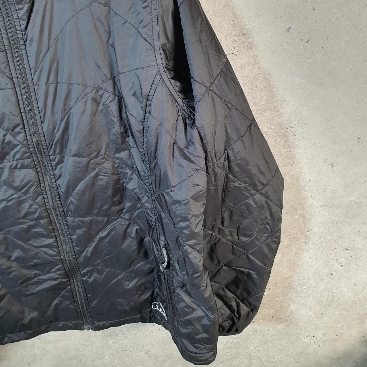 Vintage L.L. Bean Puffer Jacket Mens XL Black Waterproof Shell