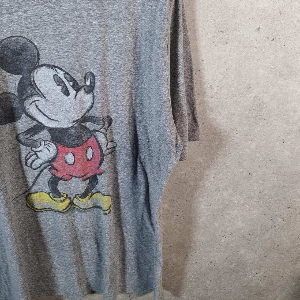 Vintage Disney Land Mickey Mouse T Shirt Men’s 3XL Grey Graphic Cartoon