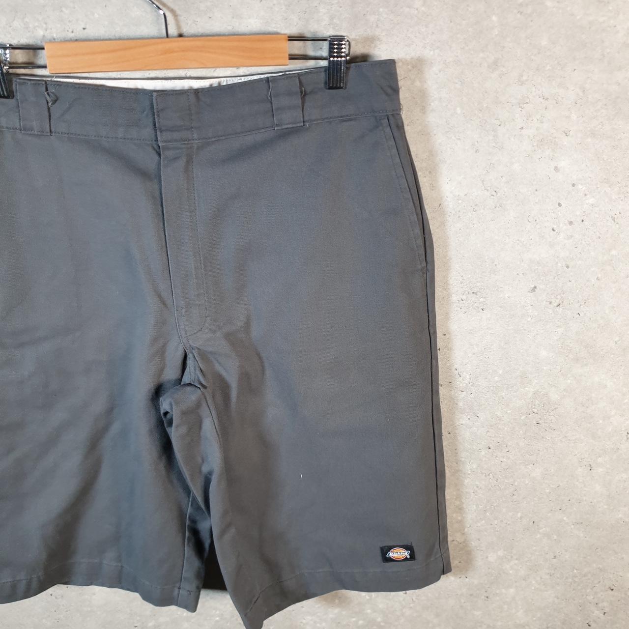 Vintage Dickies Baggy Chino Shorts Jorts Cargo Mens W36 Grey Loose Fit
