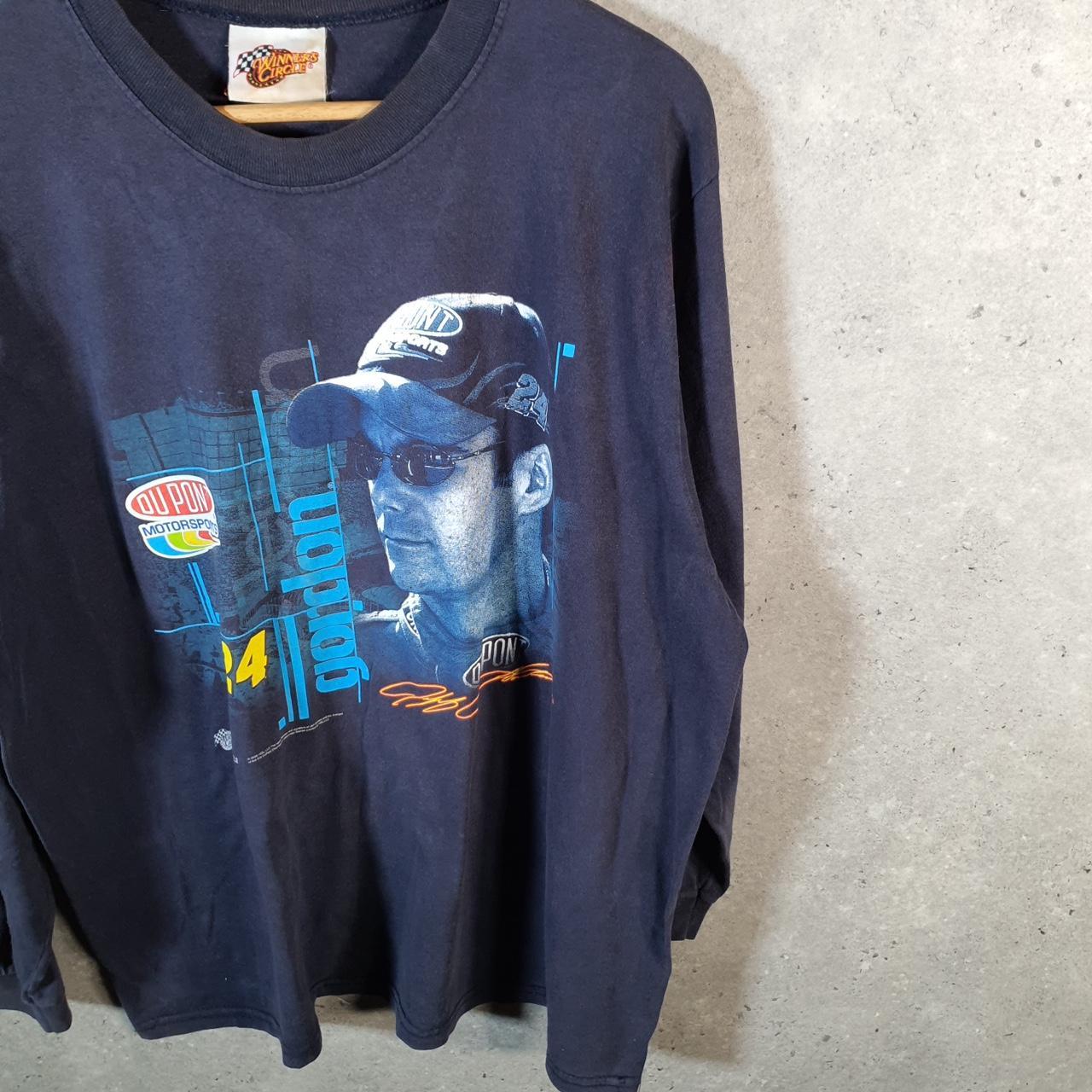 Vintage Winners Circle Gordon DuPont USA Nascar Graphic T Shirt Men’s XL Navy