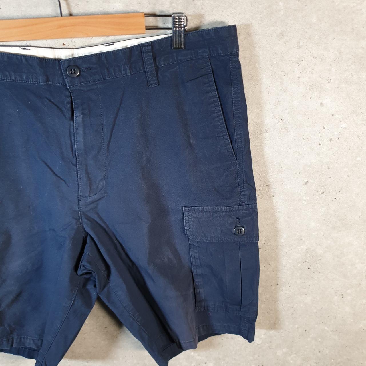 Vintage Dockers Chino Shorts Jorts Cargo Men’s W38 Navy Blue Baggy Cotton