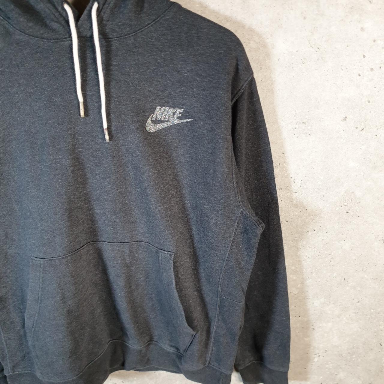 Vintage Nike Club Hoodie Womens Medium Grey Y2K Pullover
