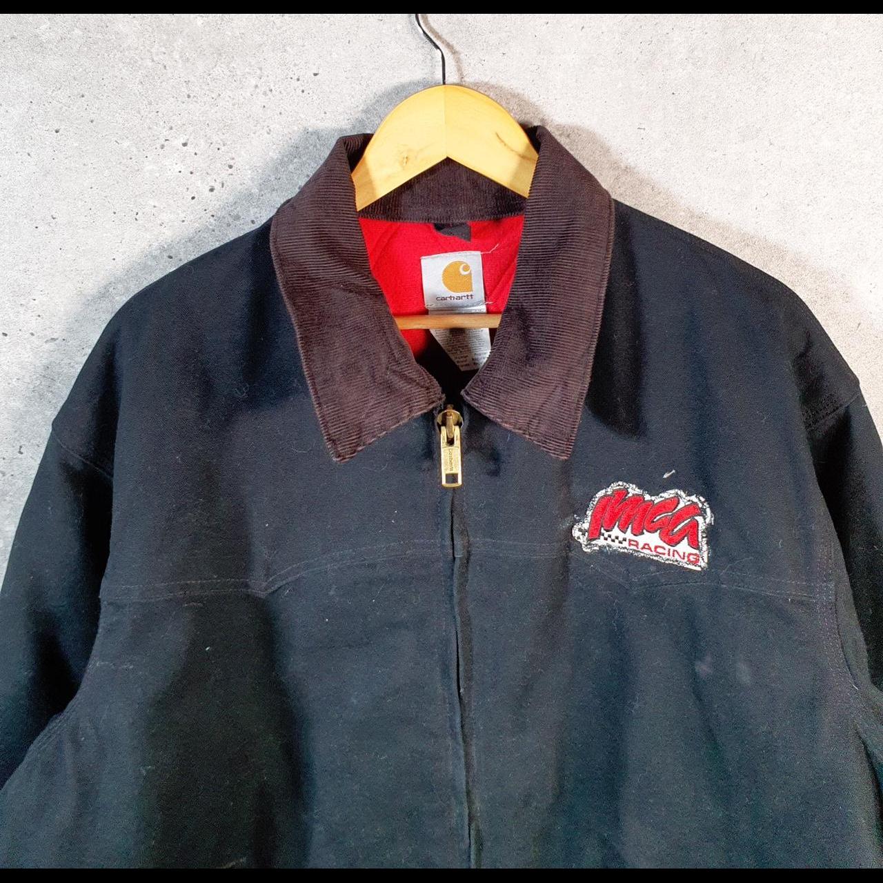 Vintage Carhartt Santa Fe Work Jacket Men’s XL Black J13 BLK USA Big Fish Vintage