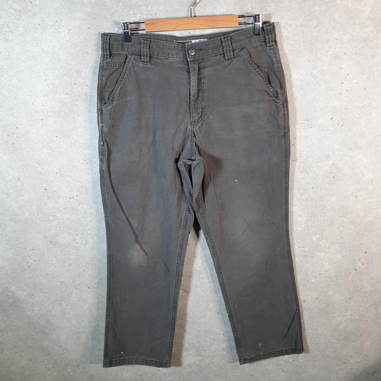 Vintage Carhartt Carpenter Trousers Mens W34 L30 Grey Relaxed Fit Workwear