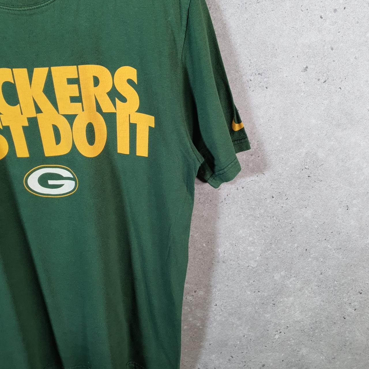 Vintage Nike NFL Green Bay-Packers T Shirt Men’s Small Green Logo Swoosh Athletic