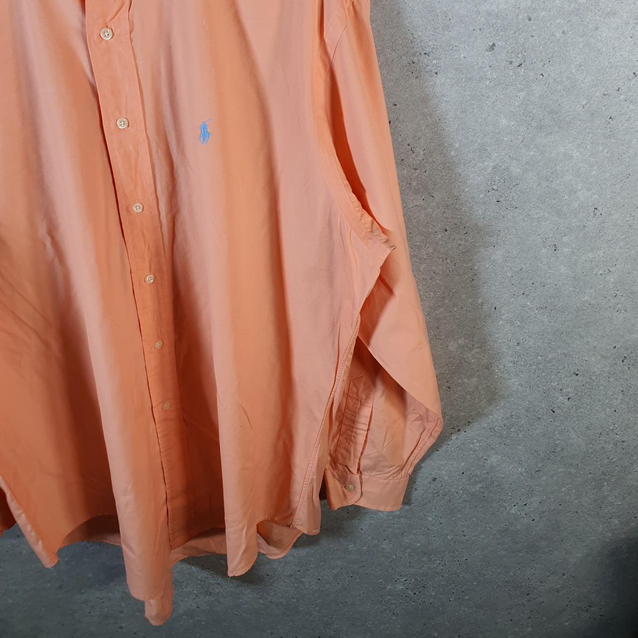 Vintage Ralph Lauren Button Down Shirt Men’s XL Pink Classic Fit Checkered Cotton Pony