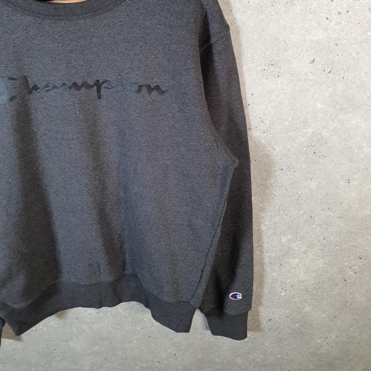 Vintage Champion Sweatshirt Men’s Small Grey USA Pullover Spellout Logo