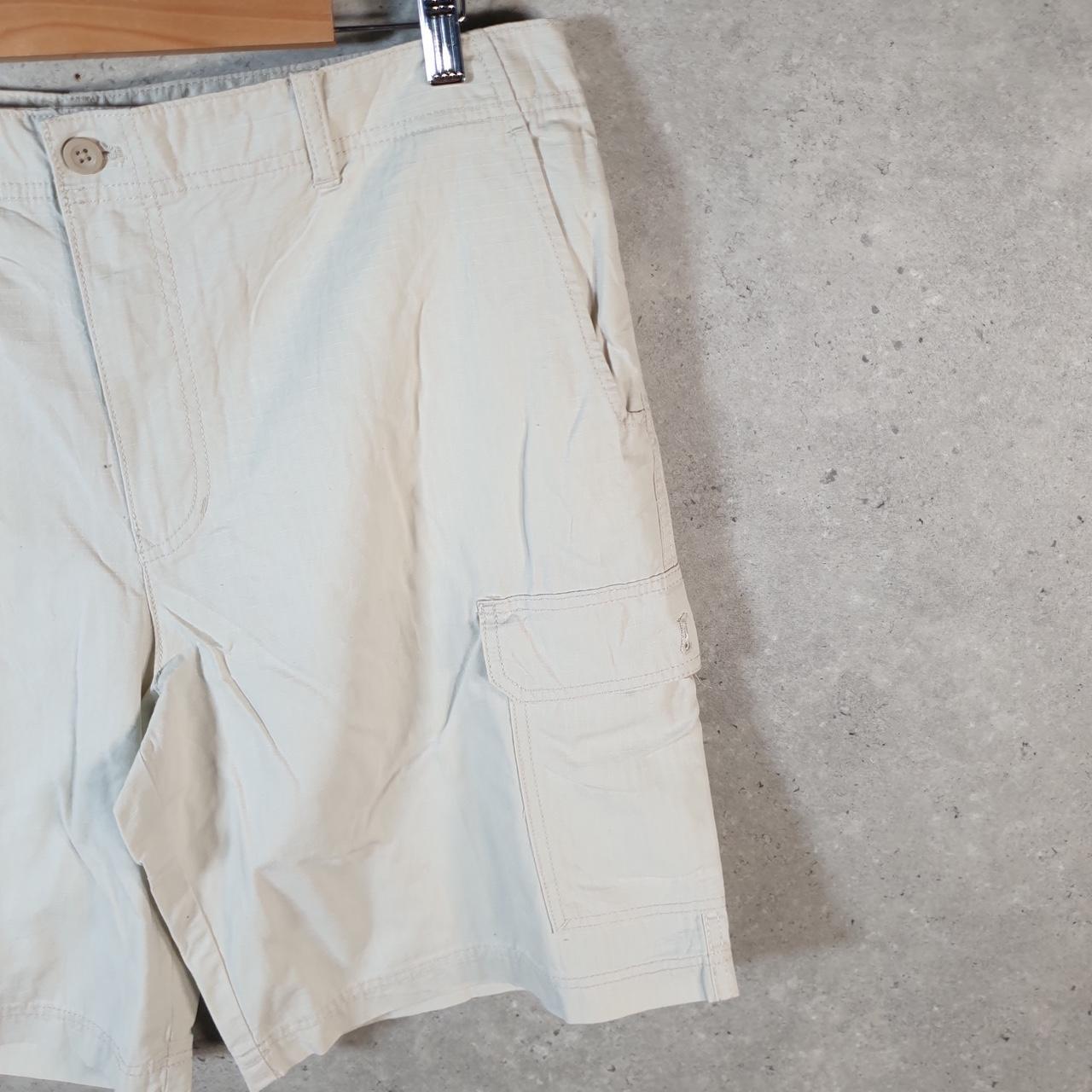 Vintage Izod Golf Chino Shorts Jorts Cargo Men’s W36 Beige Baggy Cotton