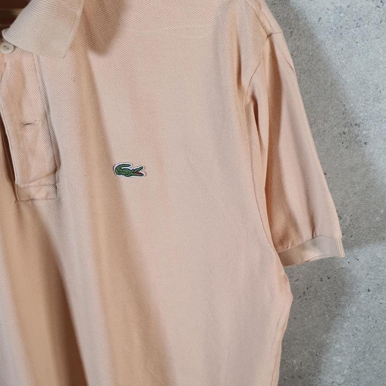 Vintage Lacoste Polo Shirt Men’s Large Pink Classic Fit Embroidered Logo