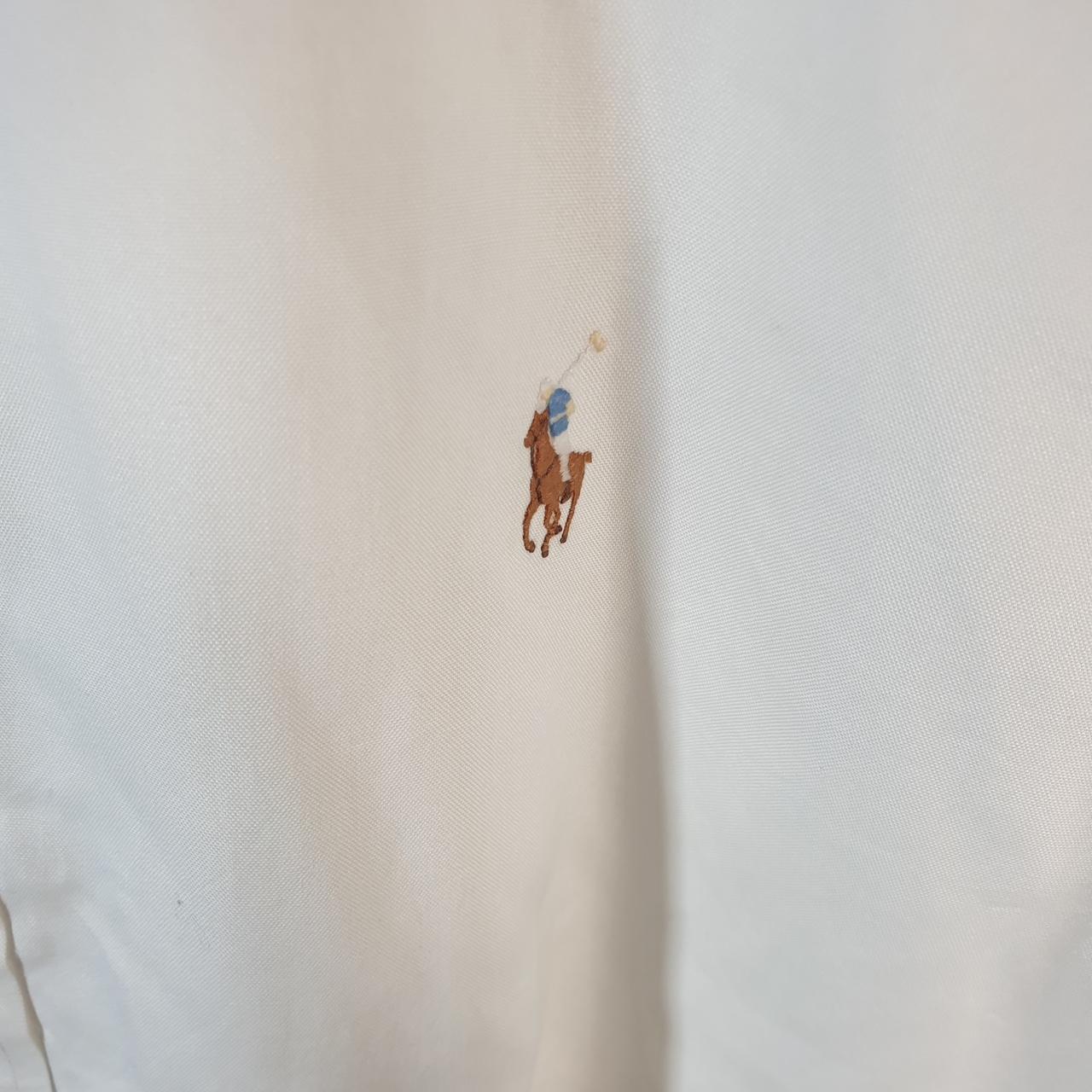 Vintage Ralph Lauren Button Down Shirt Men’s XL White Yarmouth Fit Cotton Pony