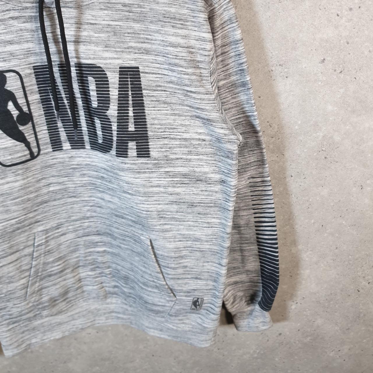Vintage NBA Spellout Hoodie Men’s Small Grey Pullover Pro Sport USA