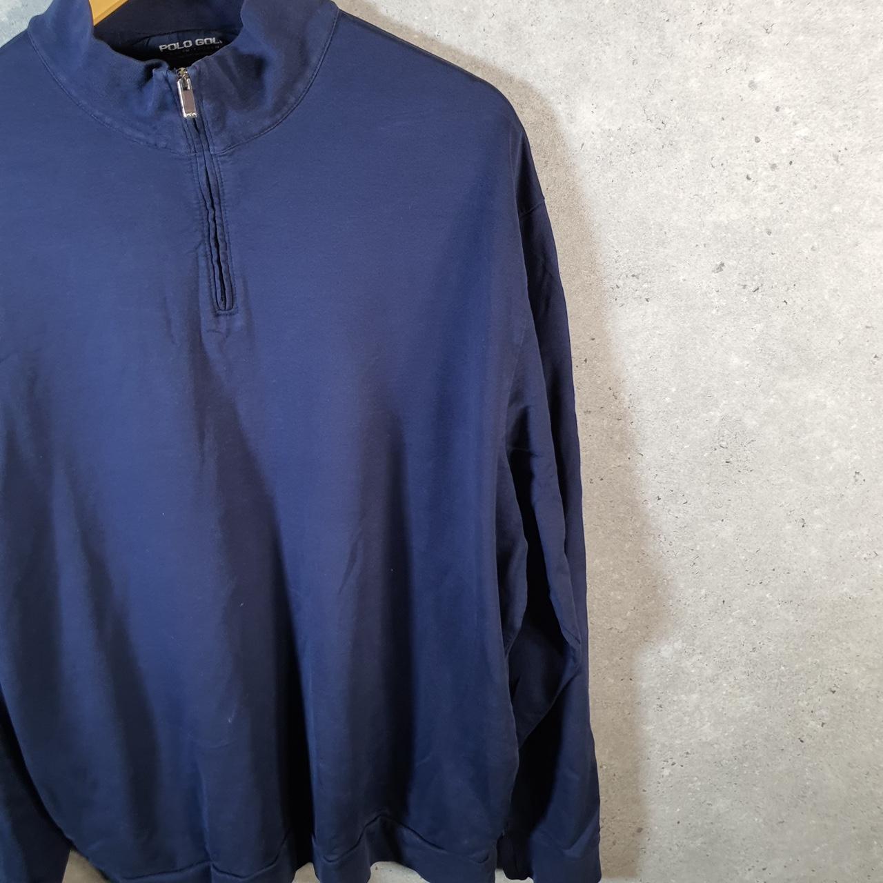 Vintage Ralph Lauren Polo Golf 1/4 Zip Sweatshirt Men’s XL Navy Cotton Pullover