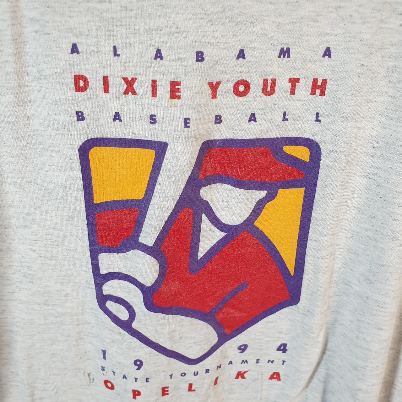Vintage Allsport Alabama Dixie Youth 1994 USA Single Stitch T Shirt Men’s Large Grey